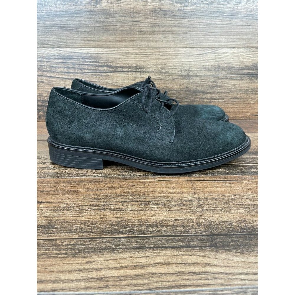 BANANA REPUBLIC Black Suede Lace Up Oxfords Shoes